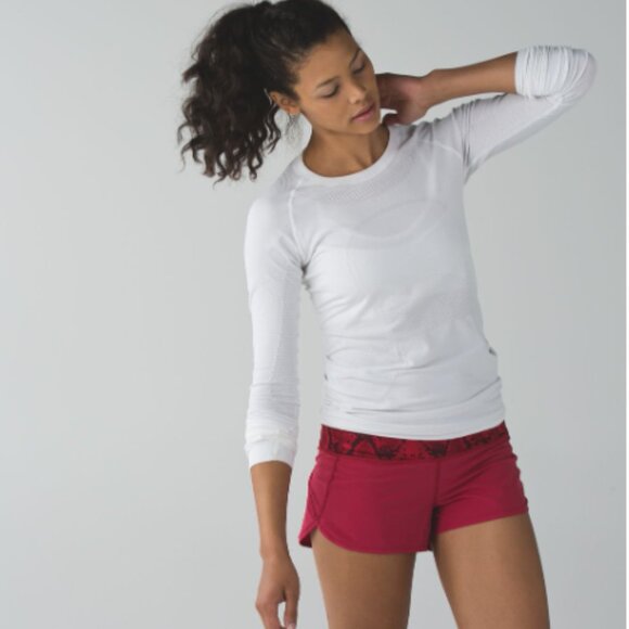 Lululemon Athletica Lululemon Run: Speed Short - Mini Ziggy Snake Red Tide - Picture 1 of 7